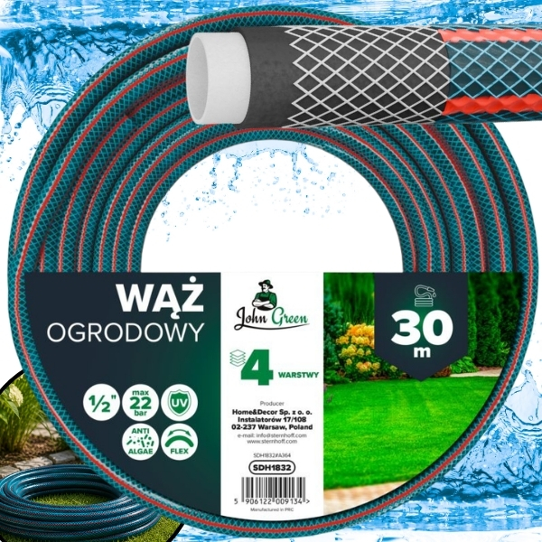Wąż ogrodowy, 12 30 m 4-warstwowy, mocny, gumowy, zbrojony do podlewania (5).jpg