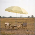 Cytrynowy parasol do ogrodu  plażowy na balkon taras łamany z falbaną 240 cm (3).jpg