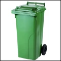 Zielony pojemnik z klapą kubeł kosz na odpady śmieci z atestami  120 L (4).jpg