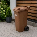 Brązowy pojemnik z klapą kubeł kosz na BIO odpady wentylowany z atestami  120 L  (1).jpg