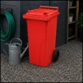 Czerwony pojemnik z klapą kubeł kosz na BIO odpady śmieci z atestami  120 L (1).jpg