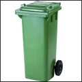 Zielony pojemnik z klapą kubeł kosz na dpady śmieci z atestami 80 L  (3).jpg