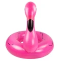 Różowe dmuchane koło do pływania flaming na plażę, basen i wakacje (4).jpg