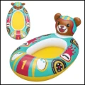 Dmuchany materac wodny plażowy do pływania łódka miś 109 × 69 cm duży (2).jpg