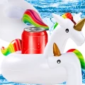 Pływający jednorożec podstawka dmuchana na kubek, puszkę, napój, drink  uchwyt (7).jpg