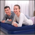 Duży materac dwuosobowy welurowy Bestway miękki 191 × 137 × 22 cm granatowy (3).jpg