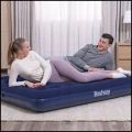 Duży materac dwuosobowy welurowy Bestway miękki 191 × 137 × 22 cm granatowy (9).jpg