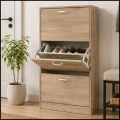 Dębowa szafka na buty 113x60x24cm regał 3 komory komoda do przedpokoju (2).jpg