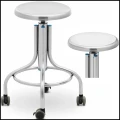Taboret na kołach stołek laboratoryjny warsztatowy ze stali nierdzewnej 45-60 cm do 100 kg kosmetyczny (4).jpg
