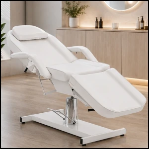 Biały elektryczny fotel kosmetyczny do tatuażu masażu spa CAPUA