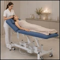 Niebieskie łóżko stół kosmetyczny do masażu elektryczny do 150kg. VALENCE (1).jpg