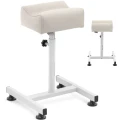 Kremowy podnóżek kosmetyczny do pedicure 24x22cm wys. 47-67cm  (2).jpg