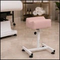 Podnóżek kosmetyczny do pedicure 24x22cm wys. 47-67cm pudrowy róż (4).jpg