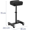 Czarny podnóżek do tatuażu z regulacją wysokości 42-66 cm,  poduszka 31x27 cm (3).jpg