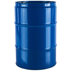 Niebieska duża beczka stalowa metalowa TH 60L Korki 2" i 3/4" z wiekiem
