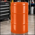 Pomarańczowa duża beczka stalowa metalowa TH 60L Korki 2 i 34 z wiekiem (5).jpg