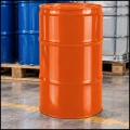 Pomarańczowa duża beczka stalowa metalowa TH 60L Korki 2 i 34 z wiekiem (6).jpg