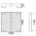 Wanna wychwytowa metalowa na 4 beczki 200L 120x120cm (5).jpg