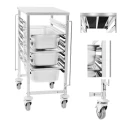 Gastronomiczny wózek z półką do transportu 6 pojemników Royal Catering (2).jpg