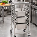 Gastronomiczny wózek z półką do transportu 6 pojemników Royal Catering (5).jpg