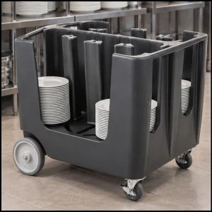 Wózek cateringowy z pokrowcem do transportu talerzy do 300mm Amerbox