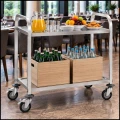 Wózek kelnerski cateringowy 2-półkowy do 160 kg stal nierdzewna Royal Catering (8).jpg