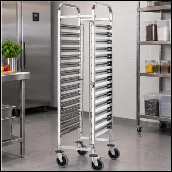 Wózek transportowy do przewozu 15 pojemników 600x400mm gastronomicznych GN 11-Hendi (4).jpg
