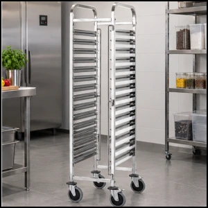 Wózek transportowy do przewozu 15 pojemników 600x400mm gastronomicznych GN 1/1-Hendi