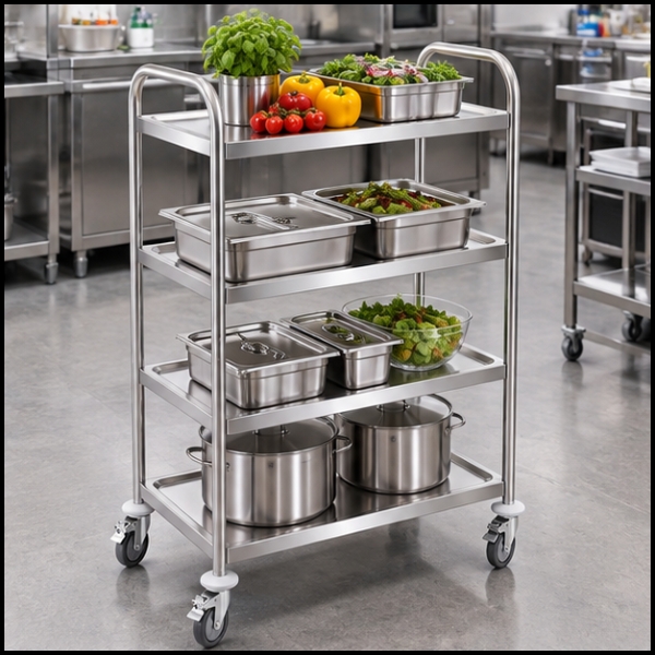 Wózek kelnerski 4 półki  ze stali nierdzewnej Royal Catering 85x52,5x124 cm (5).jpg