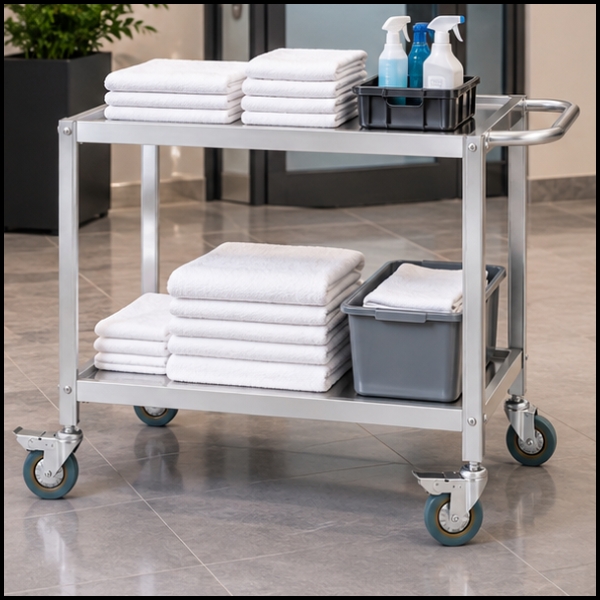 Wózek kelnerski cateringowy do serwowania 2 półki 80 x 57 cm do 100 kg Royal Catering (1).jpg
