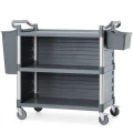 Wózek kelnerski serwisowy z bocznymi panelami do 150 kg 3-półki 842x486 mm (4).jpg