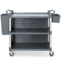 Wózek kelnerski serwisowy z bocznymi panelami do 150 kg 3-półki 842x486 mm (5).jpg