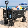 Wózek plażowy turystyczny składany z siatką szerokimi kołami do 100 kg (2).jpg