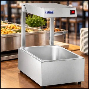 Lampa grzewcza gastronomiczna podgrzewacz do potraw dań 500W + pojemnik GN1/1