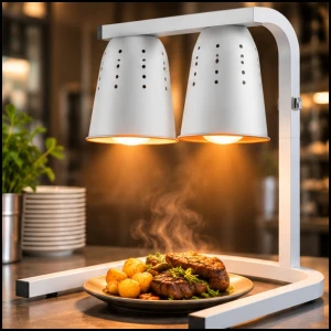 Lampa grzewcza na podczerwień do podgrzewania potraw dań stołowa 500 W