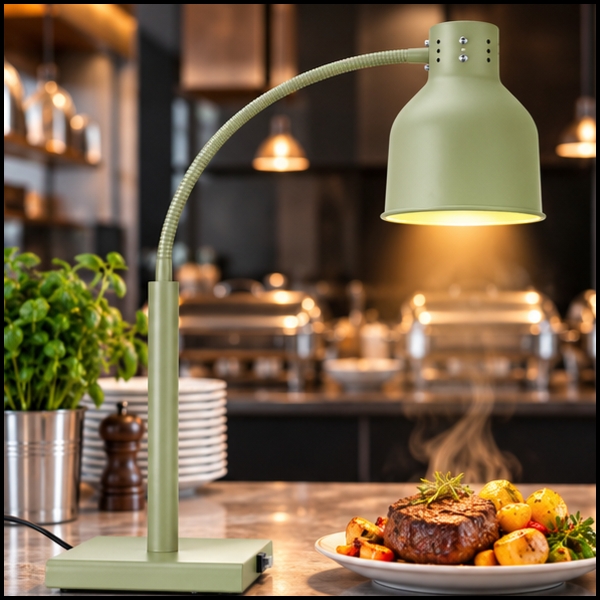 Lampa grzewcza stołowa do podgrzewania potraw giętka 250 W - zielona (1).jpg