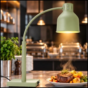 Lampa grzewcza stołowa do podgrzewania potraw giętka 250 W - zielona