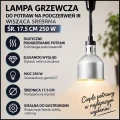 Lampa grzewcza do potraw na podczerwień IR wisząca srebrna śr. 17.5 cm 250 W (2).jpg