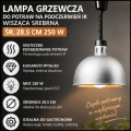 Lampa grzewcza do potraw na podczerwień IR wisząca srebrna śr. 28.5 cm 250 W (2).jpg