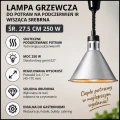 Lampa grzewcza do potraw na podczerwień IR wisząca srebrna śr. 27.5 cm 250 W (2).jpg