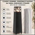 Czarny kominek, ogrzewacz gazowy na taras, ogrodowy, Pyramid wys. 150cm +pokrowiec (2).jpg
