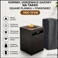 Kominek, ogrzewacz gazowy na taras,  Square Planika + pokrowiec, moc 10kW5 (2).jpg