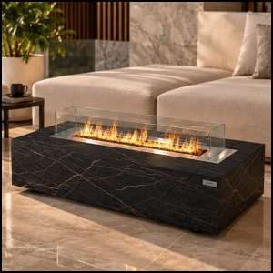 Kominek automatyczny 10,1 kW na gaz LPG / gaz ziemny Galaxy Table Laurent Planika