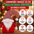 Czerwony skrzat 25 cm świąteczny krasnal gnom mikołaj na święta ozdoba (7).jpg