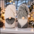 2x mały skrzat krasnal 29cm na prezent święta mikołaj gnom ozdoba szarybiały (7).jpg