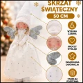 Skrząt świąteczny 50cm aniołek gnom na święta dekoracja figurka (4).jpg