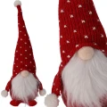 Skrząt świąteczny 33cm mikołaj gnom na święta dekoracja figurka czerwony (1).png