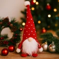 Skrząt świąteczny 33cm mikołaj gnom na święta dekoracja figurka czerwony (5).jpg