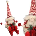 Skrzat świąteczny 40cm krasnal gnom świecący czerwony mikołaj na sankach (1).jpg