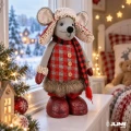 Skrzat świąteczny mysz 40-72cm krasnal gnom duży pompon teleskopowe nogi  (1).jpg